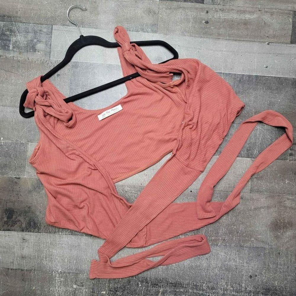 We the free Free People crop top wrap size large